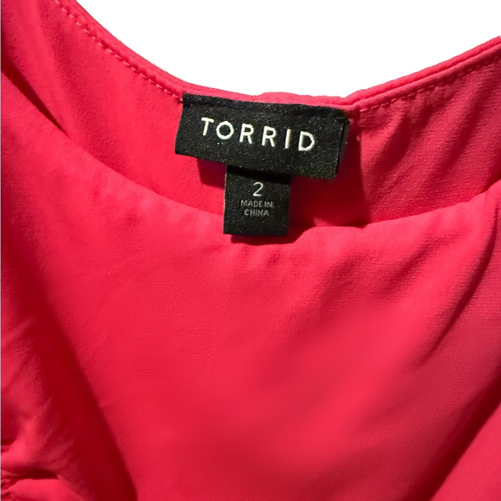 Hot Pink Ruched Bodycon Dress - Picture 6 of 6